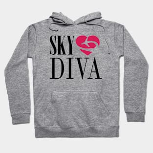 Sky Diva - Female Aviator - Pilot Girl - Air Hostess Hoodie